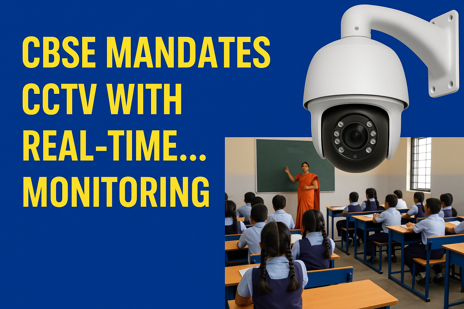 CBSE Mandates CCTV with Real-Time Monitoring: A New Era for School Security