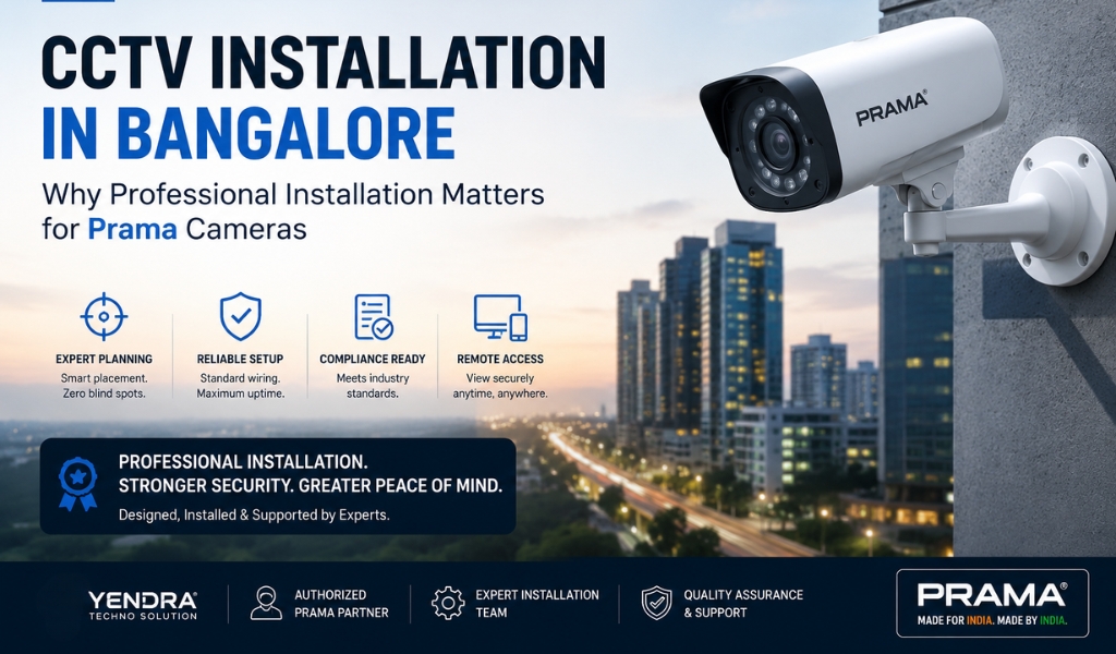 Prama CCTV Installation in Bangalore: Why Professional Setup Matters
