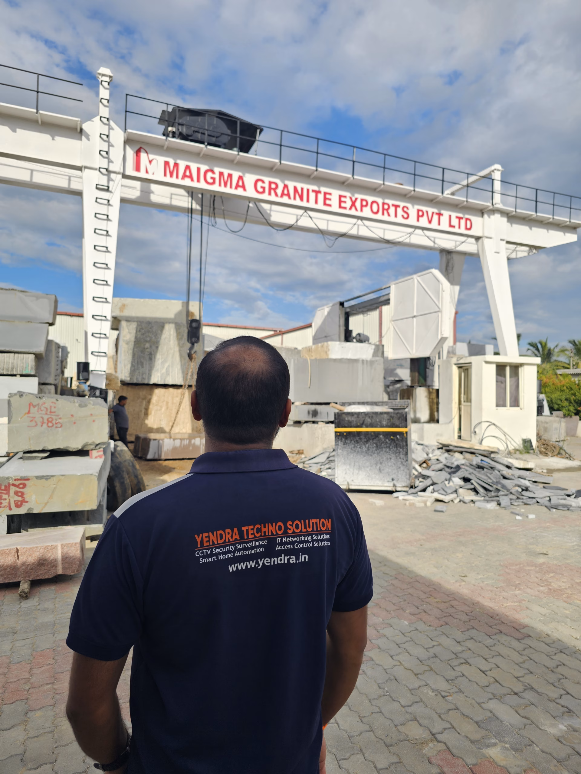 Factory main entry gate