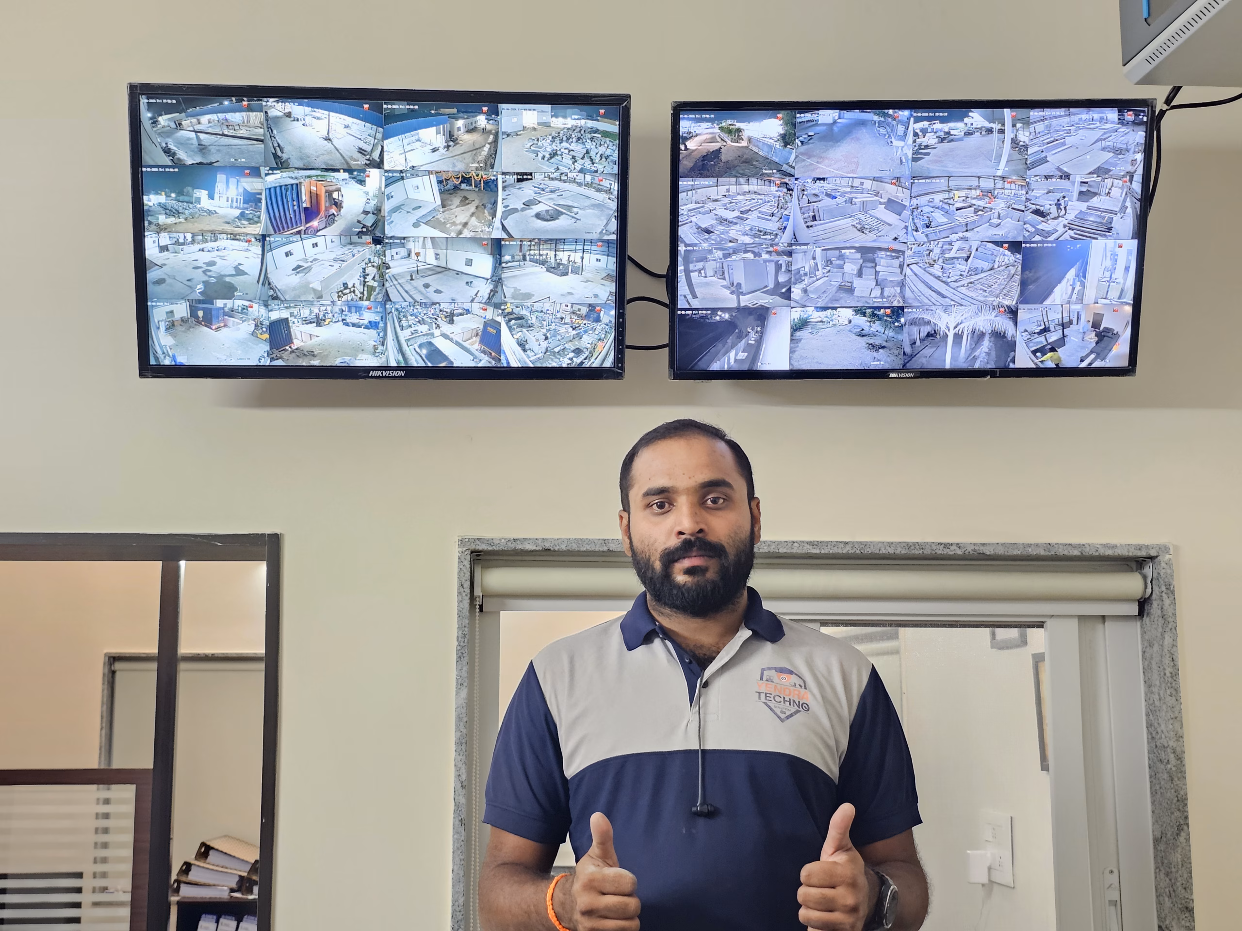 CCTV system configuration and commissioning on site