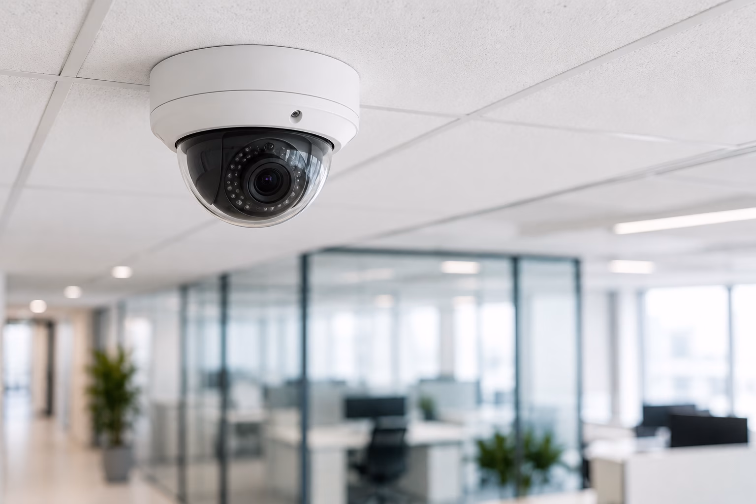 Dome CCTV camera used to illustrate camera type selection