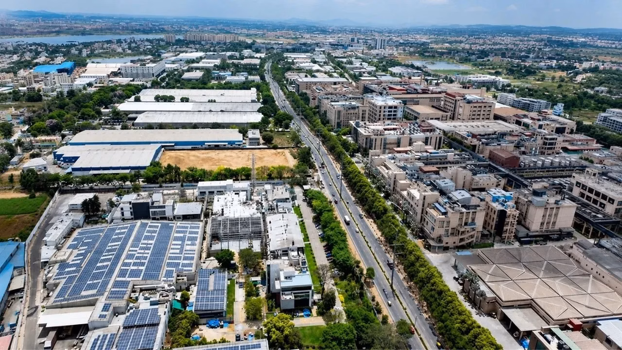 Industrial area along the South Bangalore–Hosur corridor